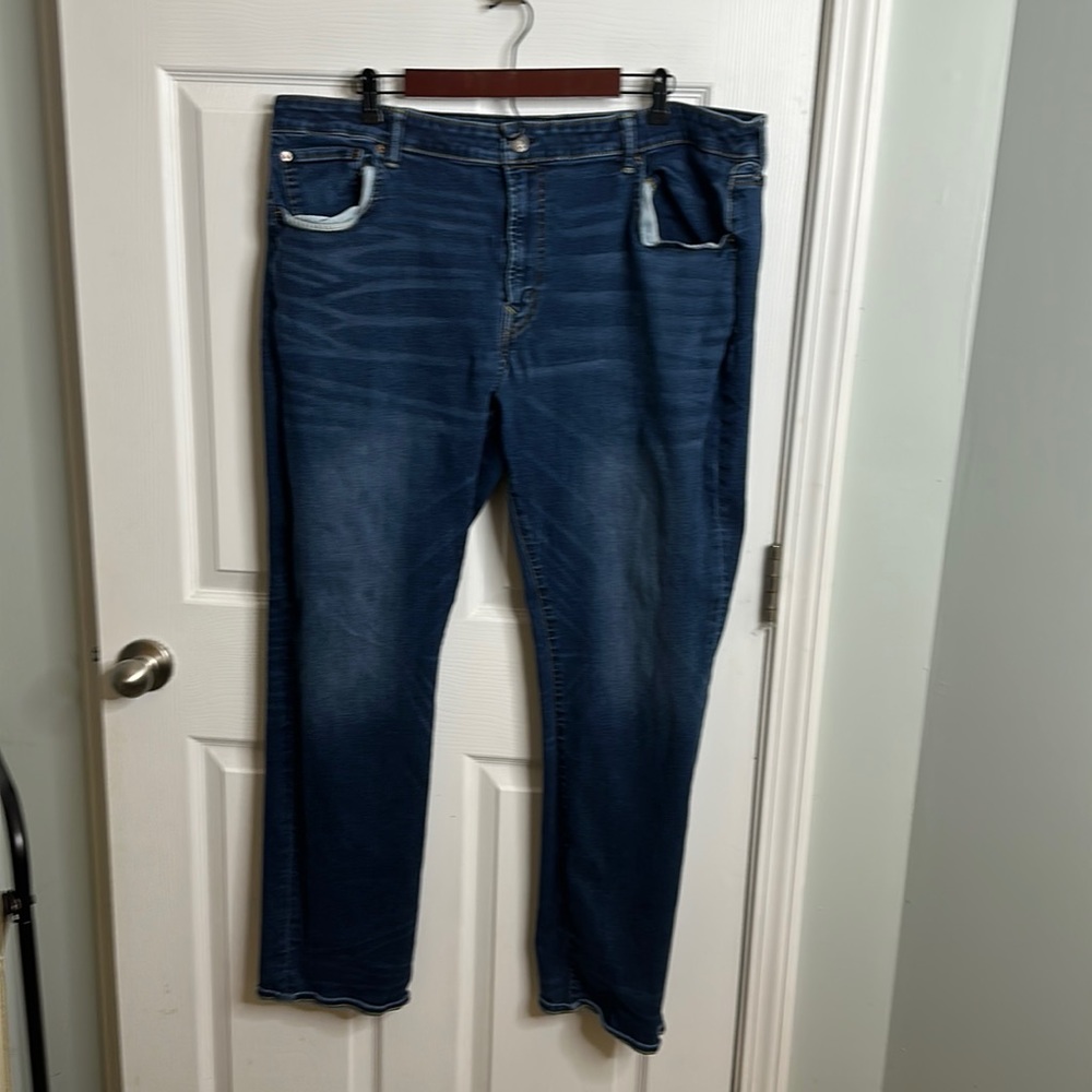 Men’s American Eagle AE Original Straight next level Flex Jeans 44x34 GUC